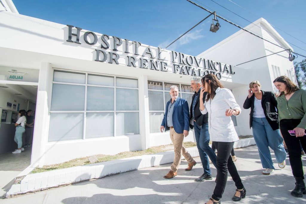 Se recorrieron las obras de ampliación del Hospital de Huinca Renancó